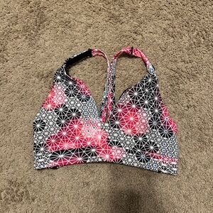 Victoria's Secret Pink and Black Sports Bra